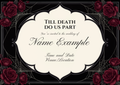 Gothic style Wedding invitation